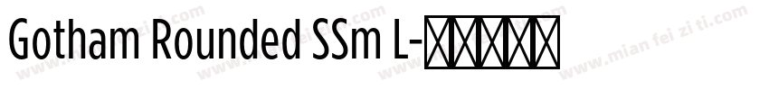 Gotham Rounded SSm L字体转换